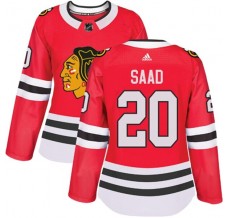 Dámské Dresy Chicago Blackhawks Brandon Saad 20 Červená Authentic