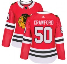 Dámské Dresy Chicago Blackhawks Corey Crawford 50 Červená Authentic