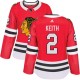 Dámské Dresy Chicago Blackhawks Duncan Keith 2 Červená Authentic
