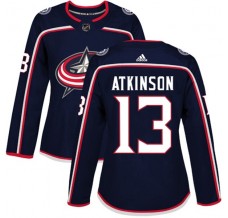 Dámské Dresy Columbus Blue Jackets Cam Atkinson 13 Navy Authentic