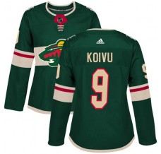 Dámské Dresy Minnesota Wild Mikko Koivu 9 Zelená Authentic