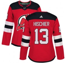 Dámské Dresy New Jersey Devils Nico Hischier 13 Červená Authentic