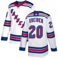 Dámské Dresy New York Rangers Chris Kreider 20 Bílá Authentic