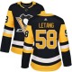 Dámské Dresy Pittsburgh Penguins Kris Letang 58 Černá Authentic