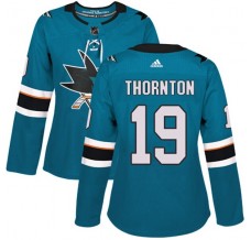 Dámské Dresy San Jose Sharks Joe Thornton 19 Teal Authentic
