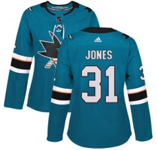 Dámské Dresy San Jose Sharks Martin Jones 31 Teal Authentic