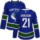Dámské Dresy Vancouver Canucks Loui Eriksson 21 Modrá Authentic