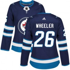 Dámské Dresy Winnipeg Jets Blake Wheeler 26 Navy Authentic