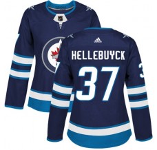 Dámské Dresy Winnipeg Jets Connor Hellebuyck 37 Navy Authentic