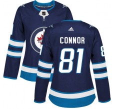 Dámské Dresy Winnipeg Jets Kyle Connor 81 Navy Authentic