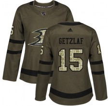Dámský Dres Anaheim Ducks Ryan Getzlaf 15 Maskáčová Zelená Authentic