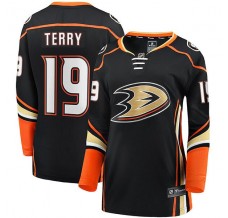 Dámský Dres Anaheim Ducks Troy Terry 19 Černá Breakaway Domácí