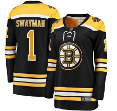 Dámský Dres Boston Bruins Jeremy Swayman 1 Černá Breakaway Domácí