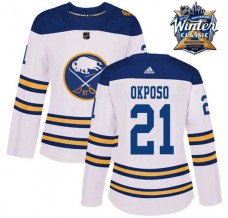 Dámský Dres Buffalo Sabres Kyle Okposo 21 2018 Winter Classic Patch Bílá Authentic