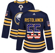Dámský Dres Buffalo Sabres Rasmus Ristolainen 55 USA Flag Fashion Námořnická Modrá Authentic