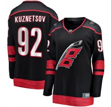 Dámský Dres Carolina Hurricanes Evgeny Kuznetsov 92 Černá Breakaway Domácí