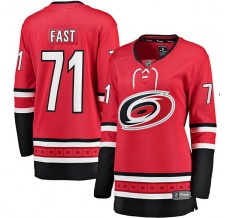 Dámský Dres Carolina Hurricanes Jesper Fast 71 Červená Breakaway Alternativní