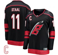 Dámský Dres Carolina Hurricanes Jordan Staal 11 Captain Patch Černá Breakaway Domácí