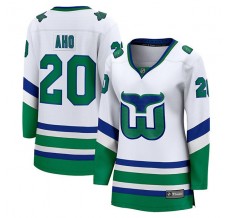 Dámský Dres Carolina Hurricanes Sebastian Aho 20 Whalers Throwback Bílá Premier Breakaway Alternativní