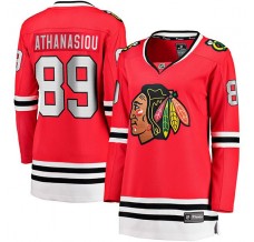 Dámský Dres Chicago Blackhawks Andreas Athanasiou 89 Červená Breakaway Domácí