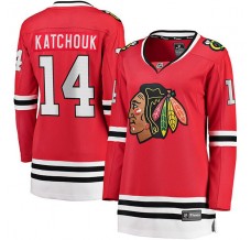 Dámský Dres Chicago Blackhawks Boris Katchouk 14 Červená Breakaway Domácí