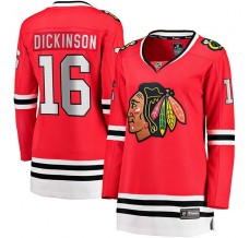 Dámský Dres Chicago Blackhawks Jason Dickinson 16 Červená Breakaway Domácí