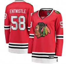 Dámský Dres Chicago Blackhawks MacKenzie Entwistle 58 Červená Breakaway Domácí