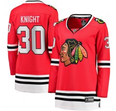 Dámský Dres Chicago Blackhawks Spencer Knight 30 Červená Breakaway Domácí