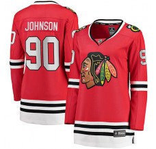 Dámský Dres Chicago Blackhawks Tyler Johnson 90 Červená Breakaway Domácí