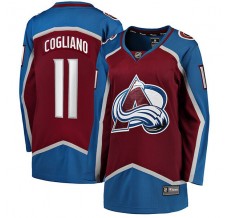 Dámský Dres Colorado Avalanche Andrew Cogliano 11 Burgundská Červená Breakaway Domácí