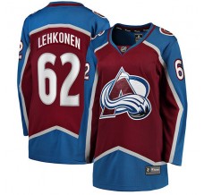 Dámský Dres Colorado Avalanche Artturi Lehkonen 62 Burgundská Červená Breakaway Domácí