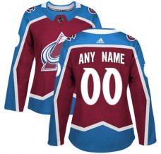Dámský Dres Colorado Avalanche Custom Burgundská Červená Authentic