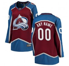 Dámský Dres Colorado Avalanche Custom Burgundská Červená Breakaway Domácí