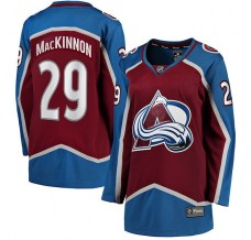 Dámský Dres Colorado Avalanche Nathan MacKinnon 29 Burgundská Červená Breakaway Domácí