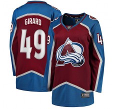 Dámský Dres Colorado Avalanche Samuel Girard 49 Burgundská Červená Breakaway Domácí