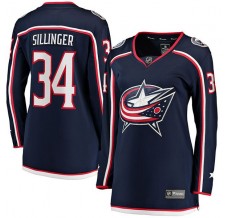 Dámský Dres Columbus Blue Jackets Cole Sillinger 34 Námořnická Modrá Breakaway Domácí