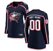 Dámský Dres Columbus Blue Jackets Custom Námořnická Modrá Breakaway Domácí