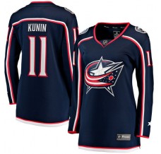Dámský Dres Columbus Blue Jackets Luke Kunin 11 Námořnická Modrá Breakaway Domácí