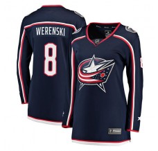 Dámský Dres Columbus Blue Jackets Zach Werenski 8 Námořnická Modrá Breakaway Domácí