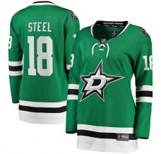 Dámský Dres Dallas Stars Sam Steel 18 Zelená Breakaway Domácí