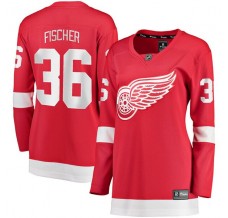 Dámský Dres Detroit Red Wings Christian Fischer 36 Červená Breakaway Domácí