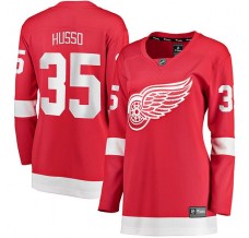 Dámský Dres Detroit Red Wings Ville Husso 35 Červená Breakaway Domácí