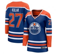 Dámský Dres Edmonton Oilers Brett Kulak 27 Královská Modrá Breakaway Domácí