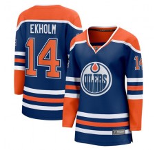 Dámský Dres Edmonton Oilers Mattias Ekholm 14 Královská Modrá Breakaway Domácí