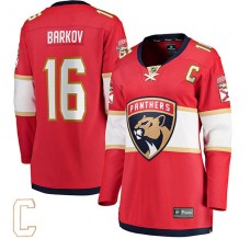 Dámský Dres Florida Panthers Aleksander Barkov 16 Captain Patch Červená Breakaway Domácí