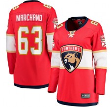 Dámský Dres Florida Panthers Brad Marchand 63 Červená Breakaway Domácí