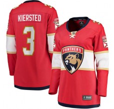 Dámský Dres Florida Panthers Matt Kiersted 3 Červená Breakaway Domácí