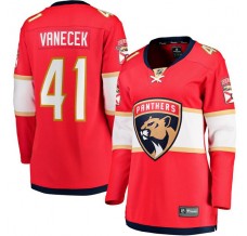 Dámský Dres Florida Panthers Vitek Vanecek 41 Červená Breakaway Domácí