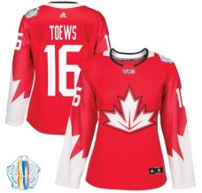 Dámský Dres Kanada Jonathan Toews 16 2016 World Cup of Hockey Červená Authentic