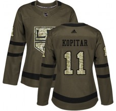 Dámský Dres Los Angeles Kings Anze Kopitar 11 Maskáčová Zelená Authentic